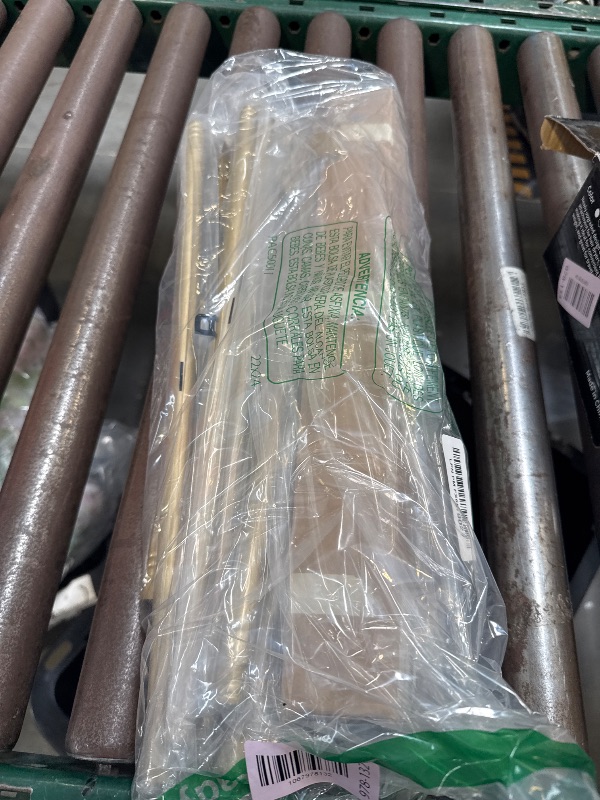 Photo 1 of Gold Curtain Rod for Windows 28 to 48 Inch, 5/8 Inch Diameter Heavy Duty Splicing Adjustable Curtain Rods With Brackets, Easy to Install, Suitable for Bedroom, Patio and Outdoor