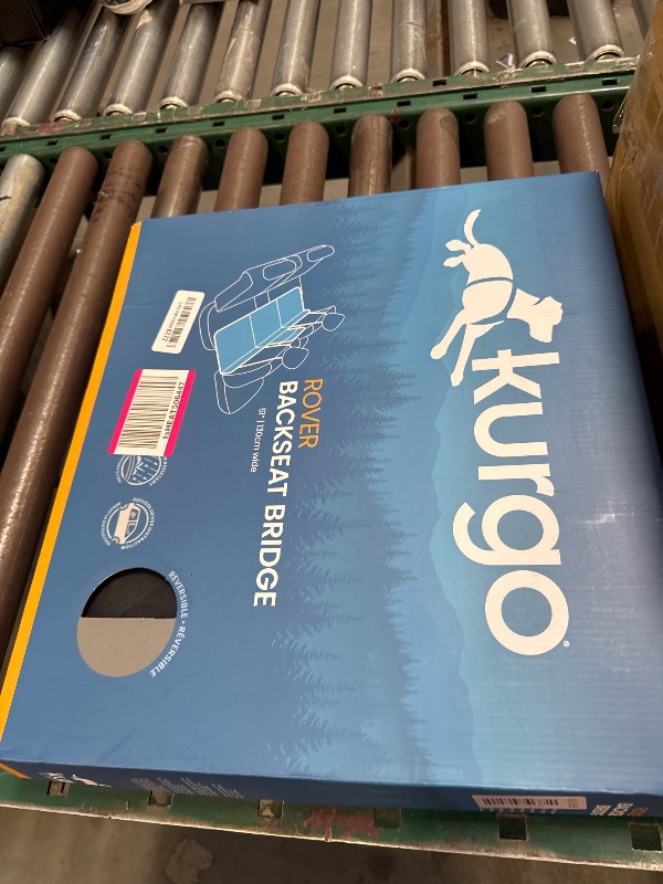 Photo 1 of Kurgo Rover Backseat Bridge Dog Car Extender, Seat Bridge for Dogs, Padded Pet Car Barrier, Reversible, Water Resistant, Universal Fit, Up to 75 lbs