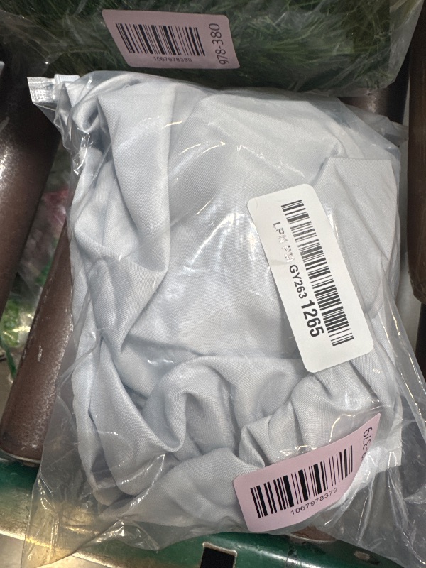 Photo 1 of NYRTHUS Square Fitted Table Topper Caps for Square Table 28"x28", Wipeable Table Covers for Indoor Outdoor Events Holidays Decor