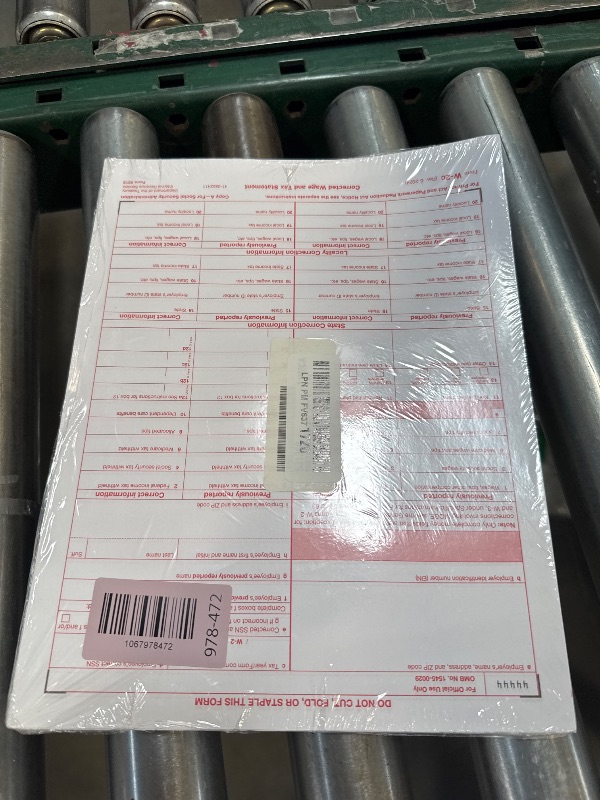 Photo 1 of 2025 W-3C Transmittal of Corrected Income Tax Forms ~ Wage Correction Forms ~ Wage and Tax Statements, W3 C Forms, Compatible with QuickBooks and Accounting Software, for Laser or Inkjet Printers