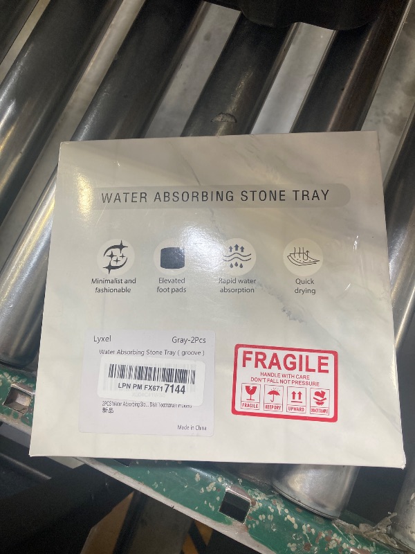 Photo 1 of 2PCS Water Absorbing Stone Tray, Quick Drying Diatomite Stone Sink Tray, Water Absorbent Diatomite Coasters for Kitchen Sink, Bathroom Counter Hand Soap Dish Toothbrush Holders`