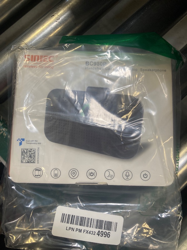 Photo 1 of SUNITEC Bluetooth Car Speaker for Cell Phone, Handsfree Bluetooth Car Kit Motion AUTO ON Off Support Siri Voice Assistant Handsfree Speakerphone with Visor Clip - BC980P