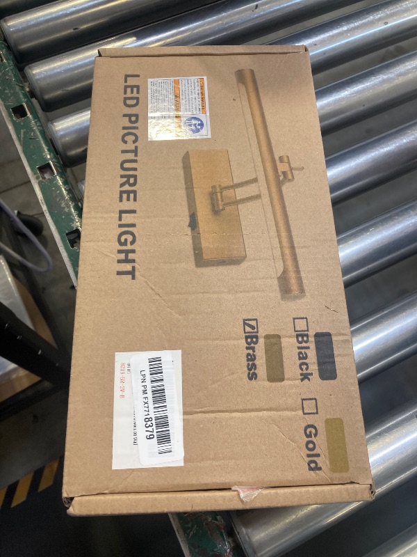 Photo 1 of 7Degobii Battery Operated Picture Light with Remote,Wireless Gallery Lights Brass 12in Rechargeable Display Light with Flexible Swing Arm,Dimmable Wall Sconce for Artwork on Wall