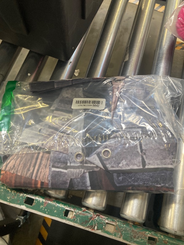 Photo 1 of 4 PCS Medieval Entryway Party Decorations Castle Door Covers Hanging Banner Porch Sign Medieval Castle Photo Props Background Torch Knight Porch Banner for Birthday Halloween Party Door Decor Supplies