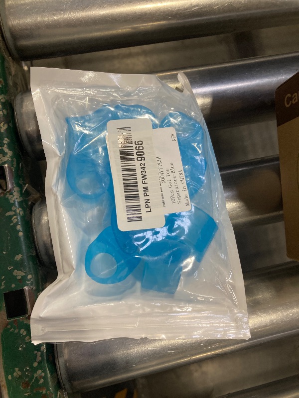 Photo 1 of 10Pcs Gel Toe Separators for Overlapping Toes, Bunions, Big Toe Alignment, Corrector and Spacer (Blue)