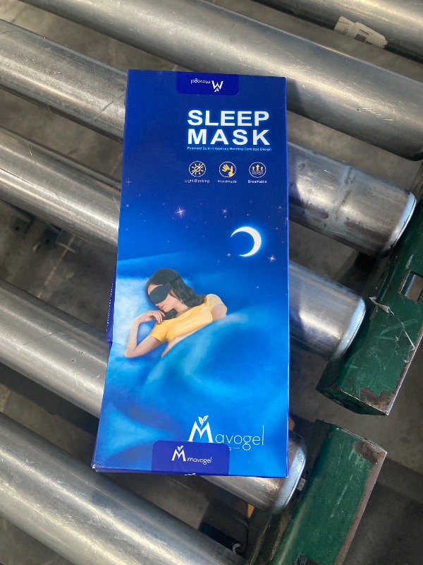 Photo 1 of Mavogel Cotton Sleep Eye Mask - Updated Design Light Blocking with Adjustable Nose Bridge, Soft and Comfortable Night Eye Mask for Men Women, Eye Blinder for Shift Work, Includes Travel Pouch, Black