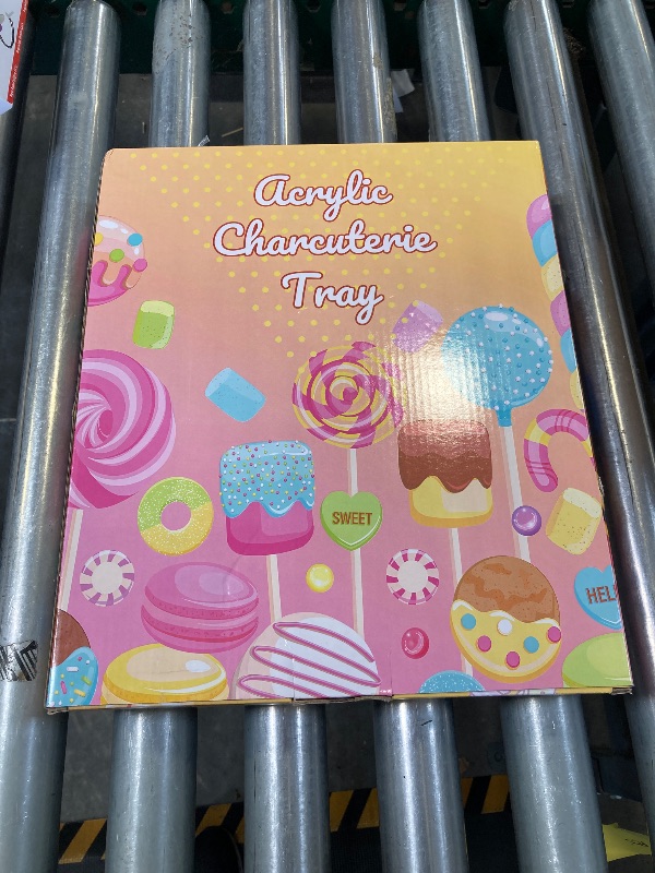 Photo 1 of 13.8" Extra Large Acrylic Number Charcuterie Board Box, Reusable Fillable Number Cake Candy Dish Display Serving Tray for Birthday Anniversary Party Decoration (5)