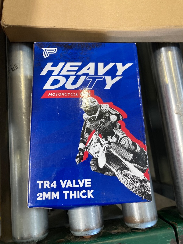 Photo 1 of 2.50/2.75-10 (80/90-10) Heavy Duty Inner Tube – 2mm Butyl Rubber, TR4 Straight Valve – Fits Honda CRF50/XR50, Suzuki DRZ70/JR50, Yamaha PW50/TTR50, Razor MX650, Baja, Coolster