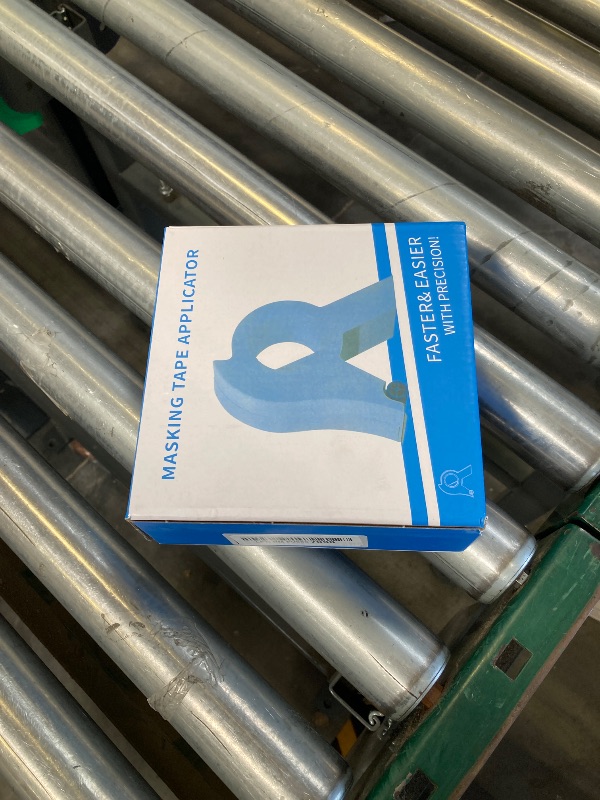 Photo 1 of QKDS Masking Paint Tape Dispenser, Portable Paint Tape Applicator for Trim, Easy to Grip Rounded Handles and Accurate Tape Application, Saves Time Compact Design for On The Go Usage(White)