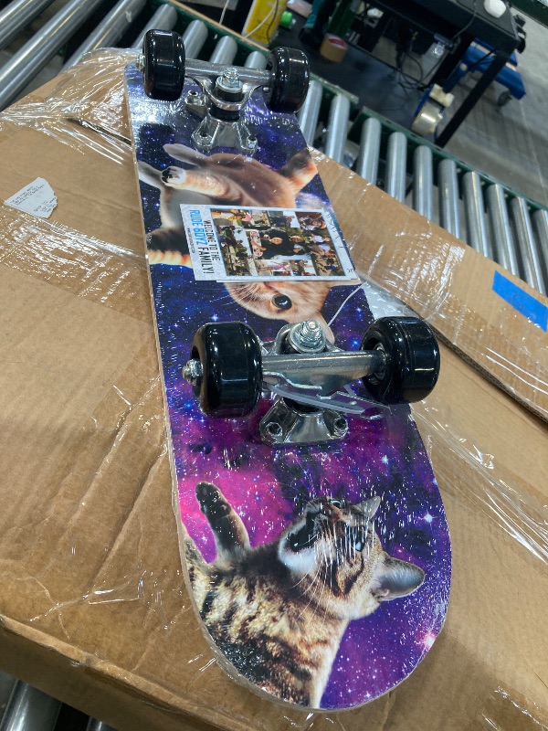 Photo 1 of 24 inch Rude Boyz Mini Cruiser Skateboard - Aluminium Trucks - Kids Skateboard Ages 5-8 Beginner - Skateboards for Kids