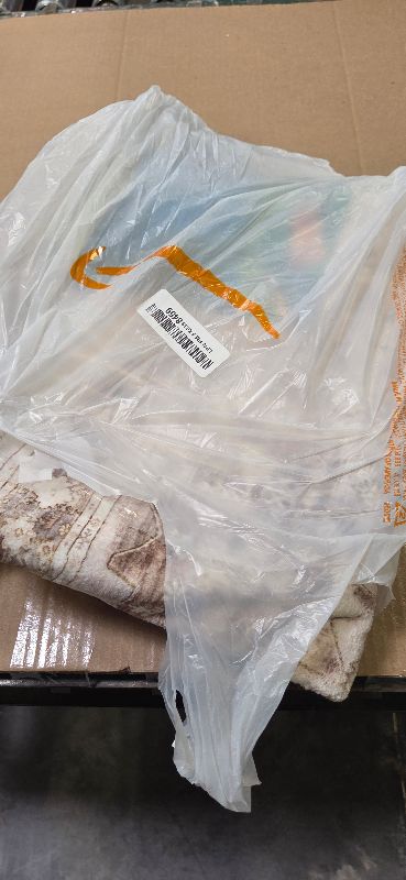 Photo 1 of Hazo Haus Boho Long Bathroom Runner Rug 24 x 72 Washable Non Slip - Soft Stain Reistant Rugs for Kitchen, Laundry Room, Hallway Runner - Neutral Floral Design Décor (2x6 Beige/Latte)