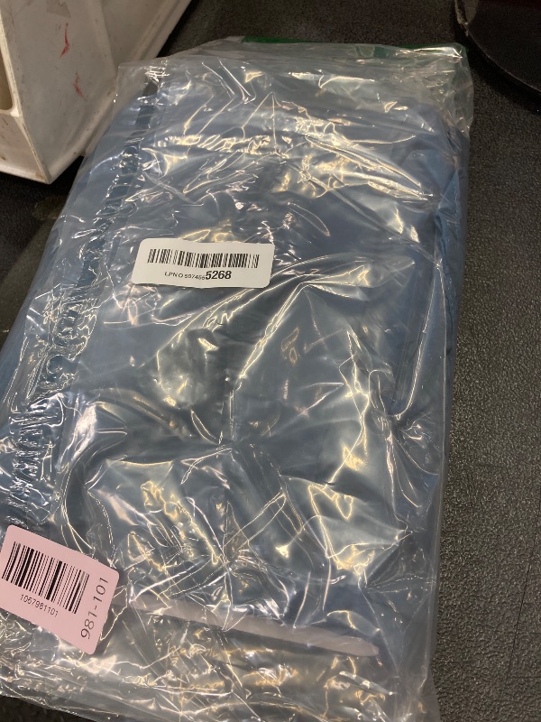 Photo 1 of 1 Piece Body Pillowcase 20x54 Inches, Microfiber Slate Blue Ruffle Pillowcases, Soft Breathable and Non Shrinking Envelope 20x54 Body Pillow Case