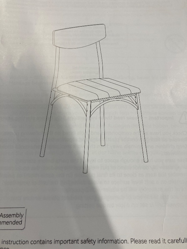Photo 1 of **The table is not included.
Chairs (4 pieces)