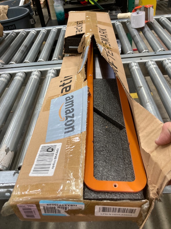 Photo 1 of 1 Pack Large Shelf Brackets Long Floating Shelf Bracket Invisible Floating Shelf Hardware Heavy Duty Floating Mantel Brackets(43"X8"X3" with Tools)
