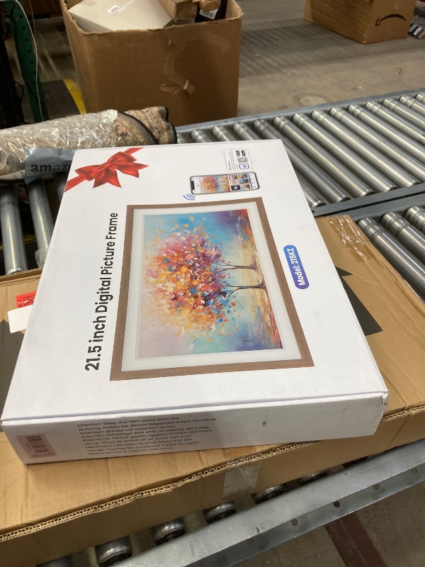 Photo 1 of ***MISSING REMOTE***FANGOR 21.5" Large Digital Picture Frame 64GB, WiFi Photo Frame 1920x1080 FHD IPS Display with Remote Control, Auto-Rotate, Wall Mounted, Share Photos/Videos Via Uhale App/USB/SD (No Touch Screen)***MISSING REMOTE***