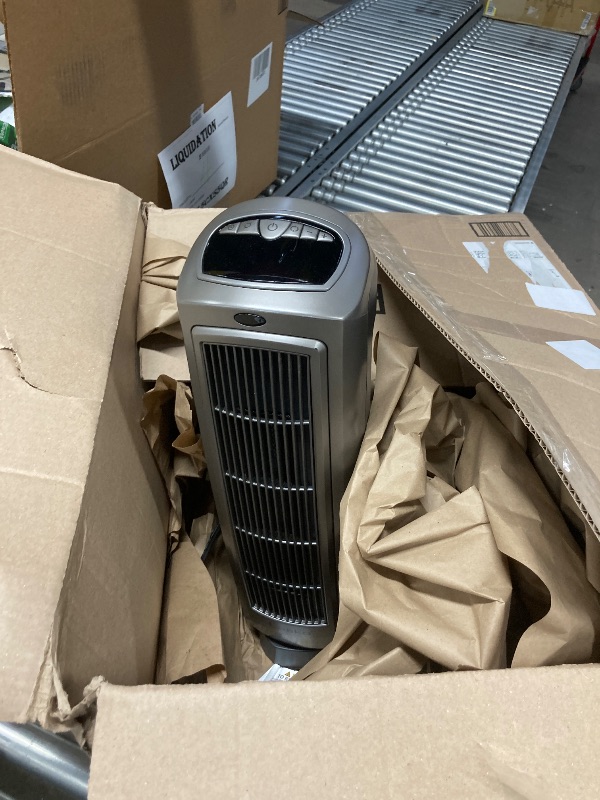 Photo 1 of **NO REMOTE**



Lasko Oscillating Digital Ceramic Tower Heater for Home with Adjustable Thermostat, Timer and Remote Control, 23 Inches, 1500W, Silver, 755320
