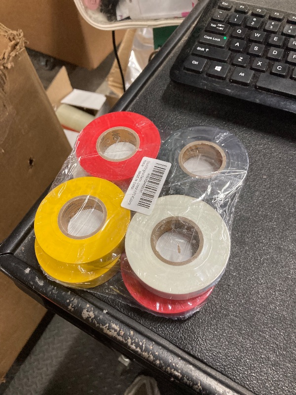 Photo 1 of **PACK OF 8*8SoundOriginal Electrical Tape 0.7 Inch by 60 Feet Waterproof Flame Retardant Indoor Outdoor High Temperature Resistance (60Ft 4Colors)