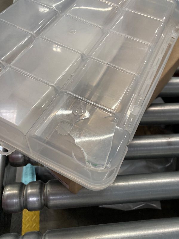 Photo 1 of ***CORNER DAMAGED***Stalwart - 75-ST6073 Portable Storage Case with Secure Locks and 55 Small Bin Compartments for Hardware, Screws, Bolts, Nuts, Nails, Beads, Jewelry and More by Black***CORNER DAMAGED***