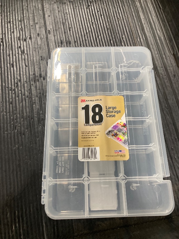 Photo 1 of ***CORNER DAMAGED***Stalwart - 75-ST6073 Portable Storage Case with Secure Locks and 55 Small Bin Compartments for Hardware, Screws, Bolts, Nuts, Nails, Beads, Jewelry and More by Black***CORNER DAMAGED***