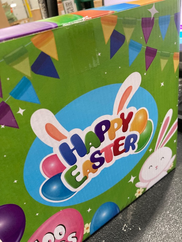 Photo 1 of 100 Pack 2.4" Colorful Fillable Easter Eggs with 6 Surprise Golden Eggs, Plastic Easter Egg Empty for Easter Egg Hunt Party Favors Kids Easter Basket Stuffers Fillers Classroom Prizes for Boys Girls