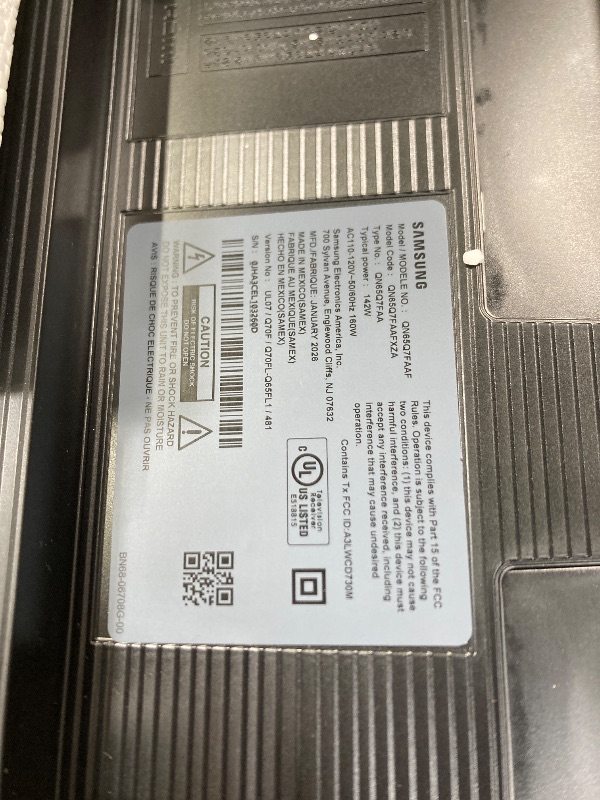 Photo 1 of ***No returns, no refunds.****
Samsung 65-Inch Class QLED Q7F Series Samsung Vision AI Smart TV (2025 Model, 65Q7F) Quantum HDR, Object Tracking Sound Lite, Q4 AI Gen1 Processor, 4K upscaling, Gaming Hub, Alexa Built-in