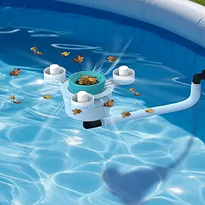 Photo 1 of (2026 Upgrade) BUBLUE F10 Pool Surface Skimmer Robot,Robotic Pool Skimmer with App Control,Powerful Suction,5L Filter,Dual Cleaning Modes, AI Navigation,Ideal for In-Ground & Above-Ground Pools,White