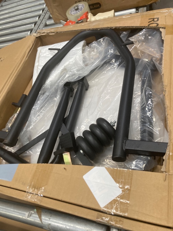 View 2 of ***It is used; it is unknown if any parts are missing, and it is unknown if it functions at 100%.****vevor Motorcycle Stand Lift 850lbs Front Rear Combo Stand Lift Stand Front Wheel Fork Stand Rear U+L Fork Swingarm Spool Stand Compatible with Most Yamaha
