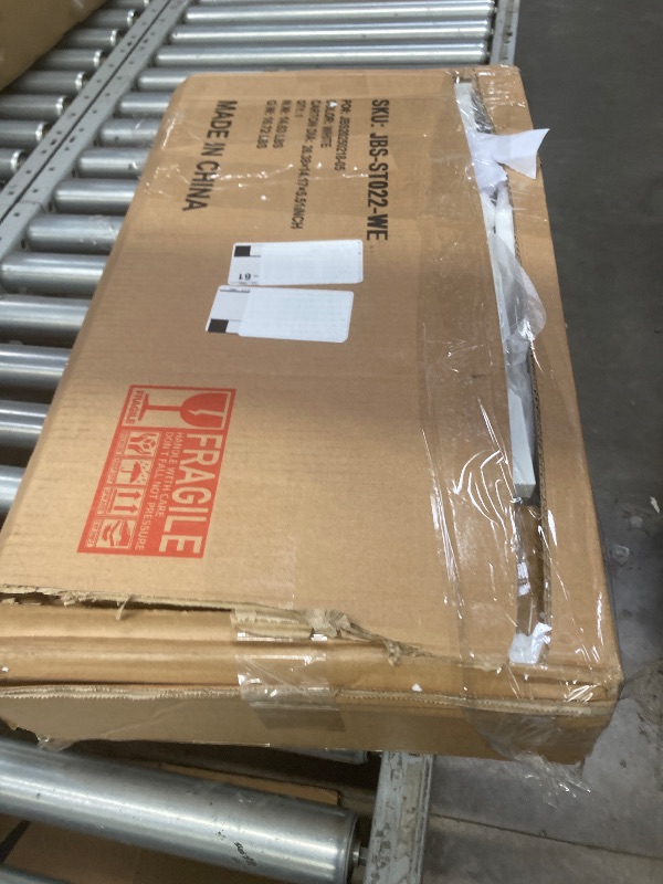 View 2 of ***It is used; it is unknown if any parts are missing, and it is unknown if it functions at 100%.****FROMJBEST End Tables Living Room Set of 2,End White Table with Charging Station, Side Table, Nightstand for Bedroom, 3 Tier End Table with Storage Shelf f