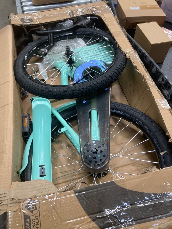 Photo 1 of ***MISSING PART -SELLING AS IS***  KEANO Zinnia 20 Inch Kids Bike for Girls Ages 7-10 Years, 20 Inch Girls' Bikes with Kickstand, Streamers, Basket and Doll Seat, Children Bicycles Green  ***SOME SCUFFS/SCRATCHES***