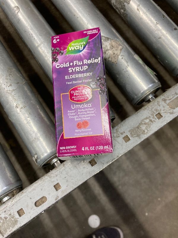 Photo 1 of ***BB 6/30/2026***NATURES WAY Umcka Elderberry Syrup, 4 FZ