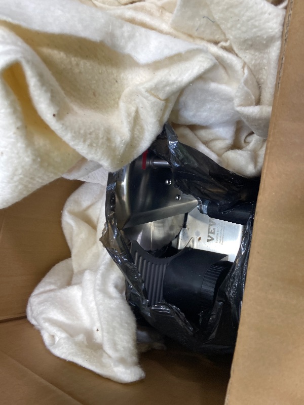 Photo 1 of ***USED*** VEVOR Manual Bread Slicer, 0-6" Adjustable Thickness Cheeser Butter Cutting, Micro-Serrated Stainless Steel Blade, Aluminum Alloy Commercial Cheese Slicer for Kitchen, Restaurant, Bakery, Party