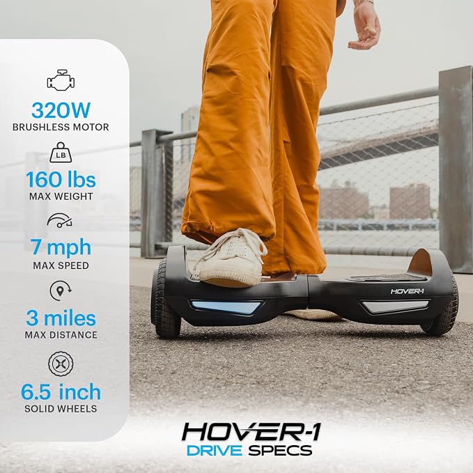 View 1 of ***PARTS ONLY****Hover-1 All-Star 2.0 Self Balancing Scooter 7MPH Top Speed, 7MI Range, Dual 200W Motor, 5HR Recharge, 220lbs Max Weight, LED Wheels & Headlights