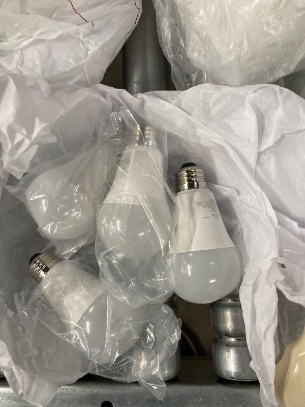 Photo 1 of ***4 PACK *** TJOY 4 Pack LED Light Bulbs, 100 Watt Equivalent A19, 5000K Daylight LED Bulb, 15W Bright White Energy Saving Lightbulbs with E26 Standard Base, 1500 Lumens Non Dimmable Lamp for Home Bedroom Kitchen