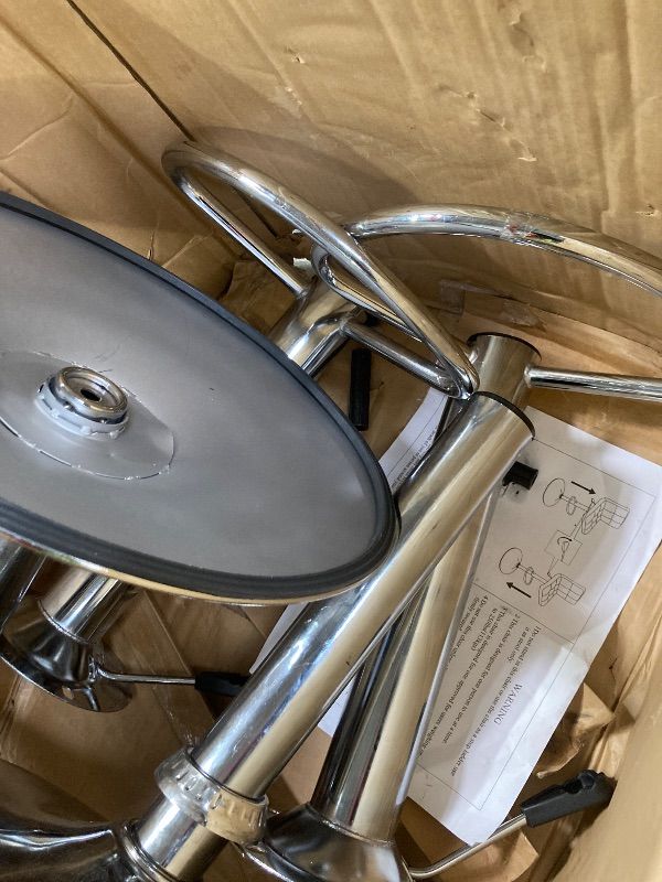 Photo 1 of ***DAMAGED-SELLING AS IS *** BestOffice Bar Stools Barstools Bar Chairs Heigh Adjustable Swivel Stool with Back Set of 2 PU Leather Kitchen Counter Stools Dining Chairs,
***SOME SCUFFS/SCRATCHES, DENT -SELLING AS IS **