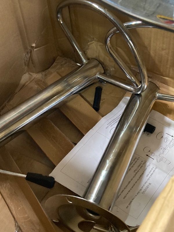 Photo 1 of ***DAMAGED-SELLING AS IS *** BestOffice Bar Stools Barstools Bar Chairs Heigh Adjustable Swivel Stool with Back Set of 2 PU Leather Kitchen Counter Stools Dining Chairs,
***SOME SCUFFS/SCRATCHES, DENT -SELLING AS IS **