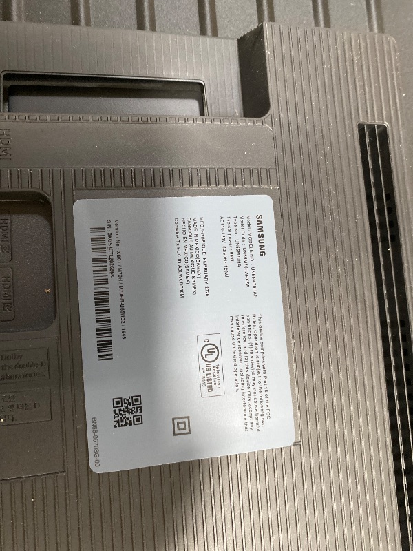 Photo 1 of ****NO RETURN. NO REFUND****Samsung 55-Inch Class Mini LED M70H Series Samsung Vision AI Companion Smart TV (2026 Model, 55M70H) Mini LED Processor 4K, Pure Spectrum Color, Motion Xcelerator + DLG 120Hz