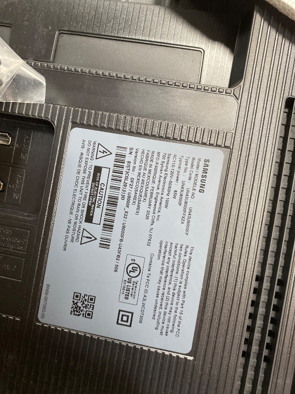 Photo 1 of ****NO RETURN. NO REFUND****Samsung 43-Inch Class Crystal UHD U8000F 4K Smart TV (2025 Model) Endless Free Content, Crystal Processor 4K, MetalStream Design, Knox Security, Alexa Built-in