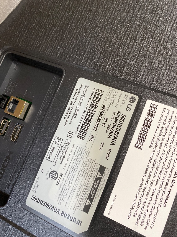 Photo 1 of ****NO RETURN. NO REFUND .FOR PARTS ONLY****LG 50-Inch Class QNED AI 4K QNED82A Series Smart TV w/AI Sound, HDR10, 4K Super Upscaling, Filmmaker Mode, Wow Orchestra, Alexa Built-in (50QNED82AUA, 2025)