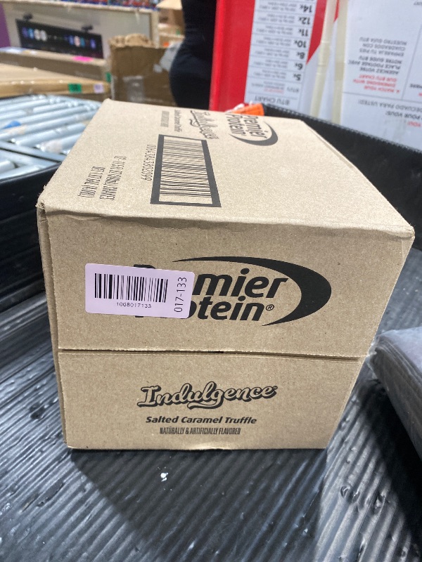 Photo 1 of **BB 5/27/2026***Premier Protein Shake INDULGENCE, Salted Caramel Truffle, 30g Protein, 170 Calories, 3g Sugar, 11.5 Fl Oz, 12 Pack (Packaging May Vary)