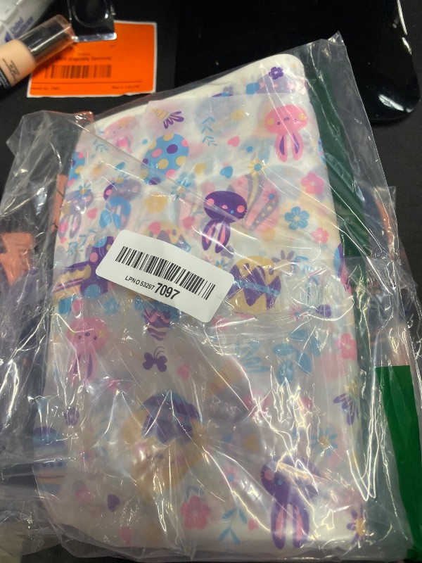 Photo 1 of 100 Pcs Easter Wax Paper for Food, Waterproof Oil-proof Parchment Paper Sheets, Wax Paper Sheets Deli Paper Sandwich Wrap Candy Cookies Wraps with Rabbit Egg Flowers Pattern for Kitchen Handmade Food