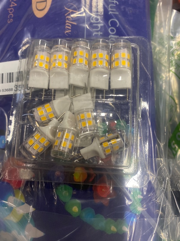 Photo 1 of (10Pack) G8 Led Bulbs,T4 3W Replacement for 20-25W Halogen Bulb,Warm White 3000K,GY8.6 JCD Type Bi-Pin Base,120V,Puck Light Bulb,for GE Microwave Light,Under Cabinet, Under Counter Kitchen Lighting