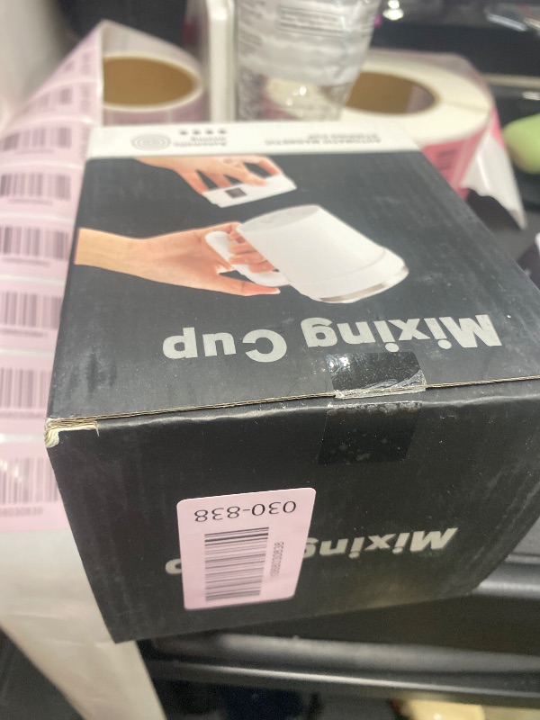 Photo 1 of **NOT WORKING PROPERLY****Rechargeable Automatic Stirring Coffee Cup with Temperature Display,Automatic Self-Stirring Magnetic Coffee Mug,Stainless Steel Material Suitable for Coffee, Tea, Milk(White)