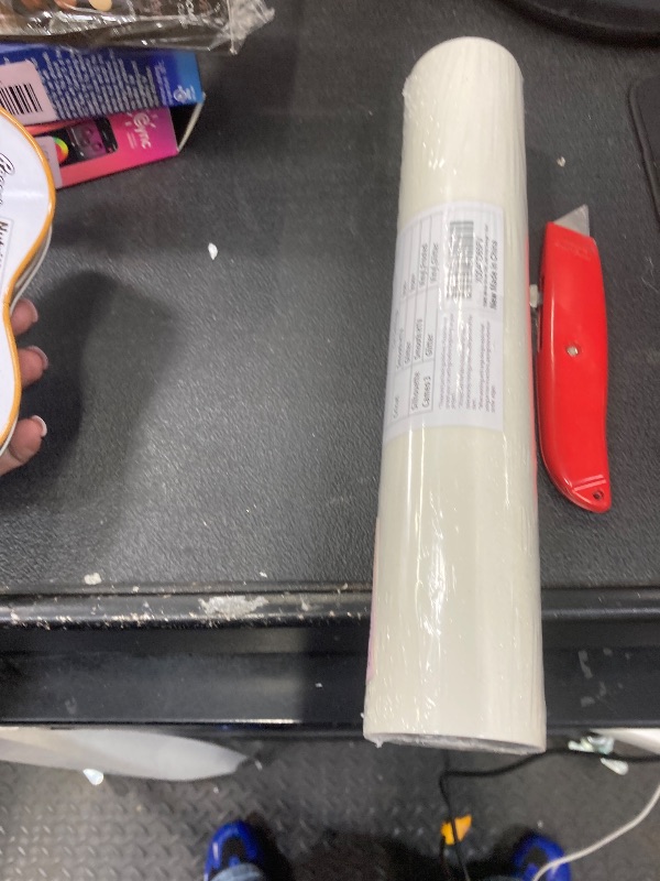 Photo 1 of ?TORC White Silver Glitter HTV White Heat Transfer Vinyl HTV Rolls, 12" x 12 ft Iron on Vinyl for T Shirts White HTV Vinyl for All Cutter Machines Easy to Cut & Weed for Heat Vinyl Design 1 Roll