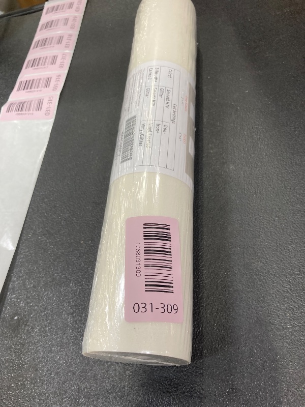 Photo 1 of ?TORC White Silver Glitter HTV White Heat Transfer Vinyl HTV Rolls, 12" x 12 ft Iron on Vinyl for T Shirts White HTV Vinyl for All Cutter Machines Easy to Cut & Weed for Heat Vinyl Design 1 Roll