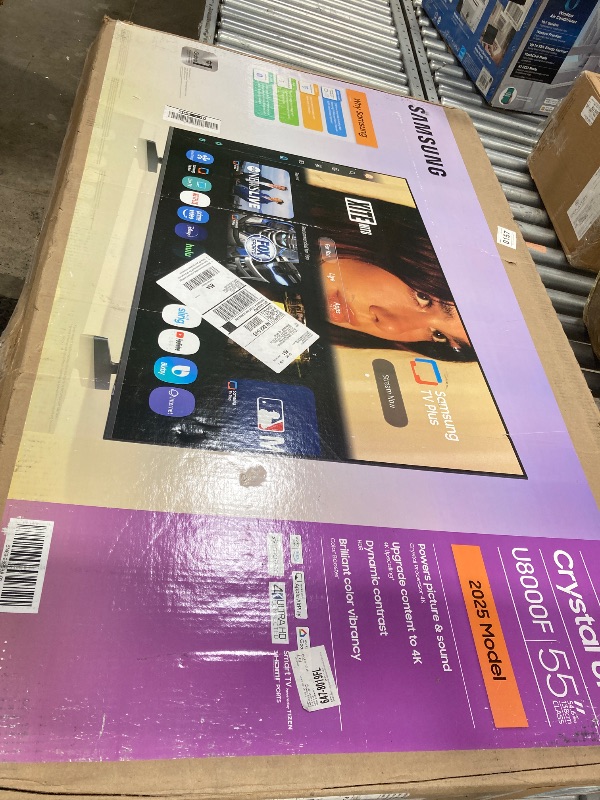 Photo 1 of ***************BROKEN - FOR PARTS ONLY. NO RETURNS
Samsung 55-Inch Class Crystal UHD U8000F 4K Smart TV (2025 Model) Endless Free Content, Crystal Processor 4K, MetalStream Design, Knox Security, Compatible with Alexa