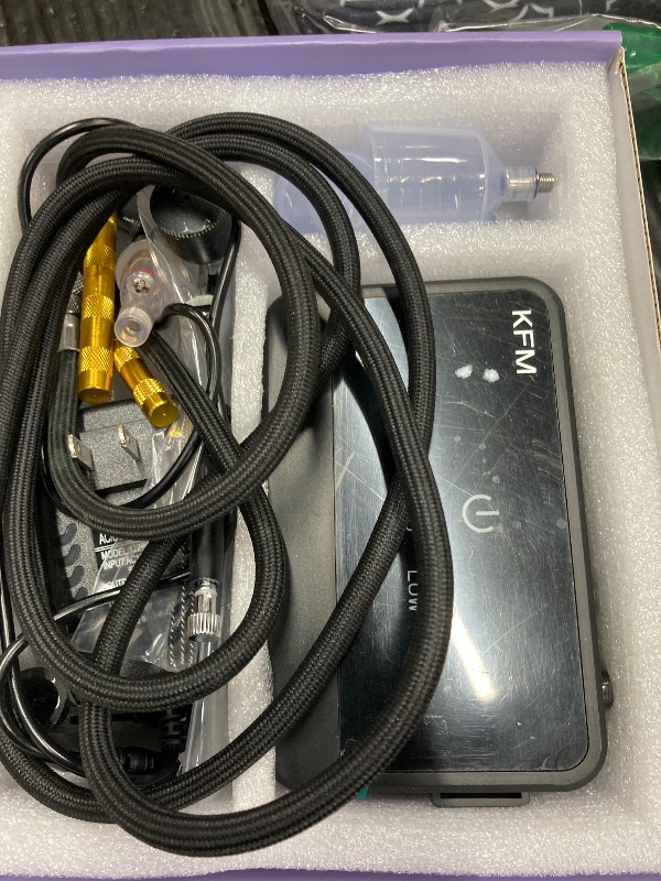 Photo 1 of ***MISSING PARTS -SELLING AS IS *** 50 PSI Airbrush Kit with Compressor, High Pressure Air Brush with 0.2/0.3/0.5mm Nozzle/Cleaning Sets, Dual-Action Airbrush Gun for Painting, Modeling, Cake Decor, Nail Art, Makeup