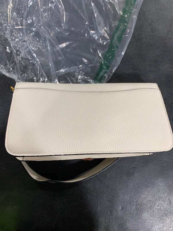 Photo 1 of COACH Polished Pebble Leather Tabby Shoulder Bag 26 Chalk One Size