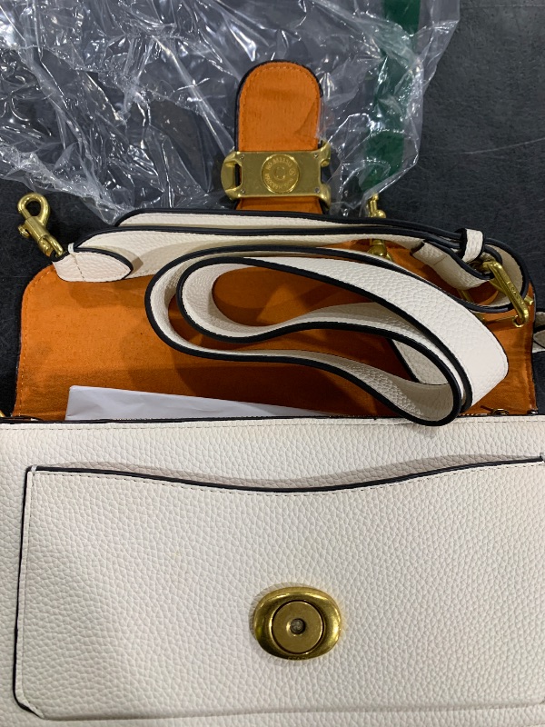 Photo 1 of COACH Polished Pebble Leather Tabby Shoulder Bag 26 Chalk One Size