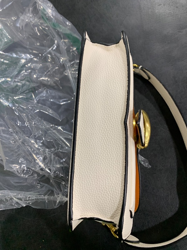 Photo 1 of COACH Polished Pebble Leather Tabby Shoulder Bag 26 Chalk One Size