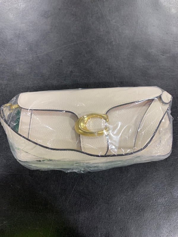 Photo 1 of COACH Polished Pebble Leather Tabby Shoulder Bag 26 Chalk One Size